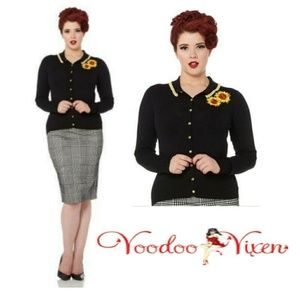 VOODOO VIXEN - COURTNEY SUNFLOWERS Cardigan